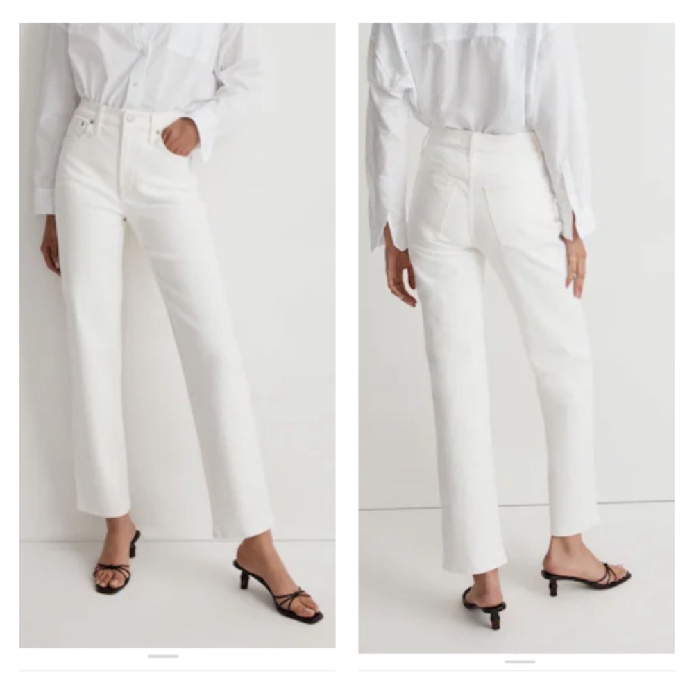Madewell The Perfect Vintage Jean Women’s SZ 32 in Tile White‎ Classic Summer